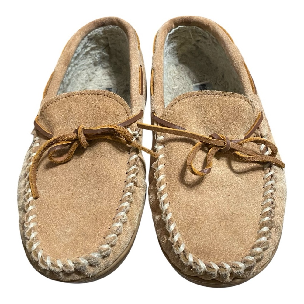 Minnetonka Tan Suede Moccasin Loafers 8